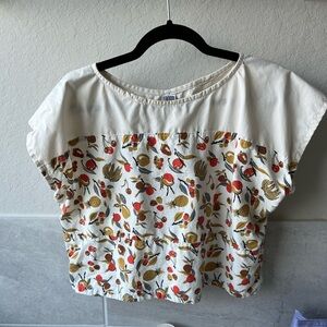 Vintage Fruit Print Scrap Top (1 M/L)